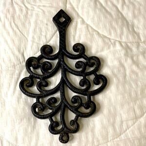 Vintage Wilton Stamped Cast Iron Tree of Life Trivet